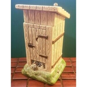 Vintage Gertz Outhouse Ceramic Stein Germany 8"x4.5"x4.5"